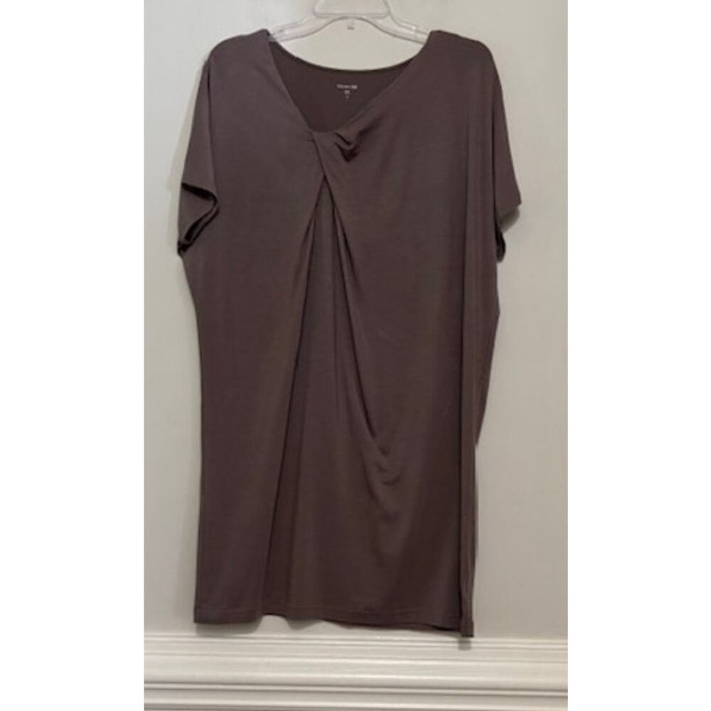 Garnet Hill Knot-Front Short Sleeve Dress